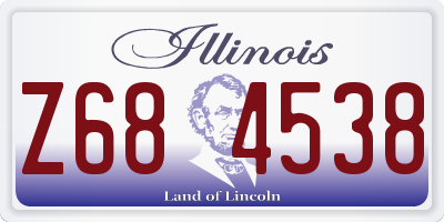 IL license plate Z684538