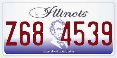 IL license plate Z684539