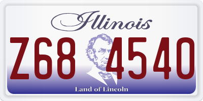 IL license plate Z684540