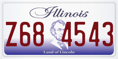 IL license plate Z684543