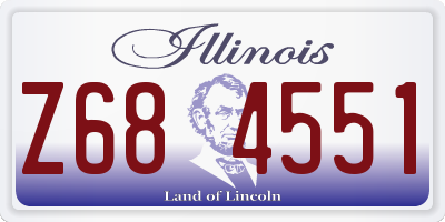 IL license plate Z684551