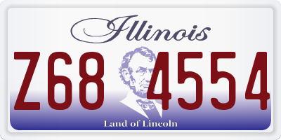 IL license plate Z684554