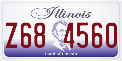 IL license plate Z684560