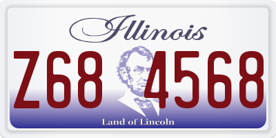 IL license plate Z684568