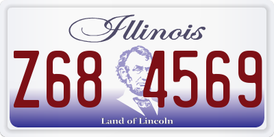 IL license plate Z684569