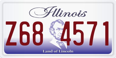 IL license plate Z684571