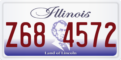 IL license plate Z684572
