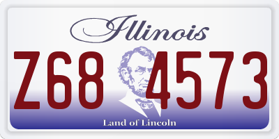 IL license plate Z684573