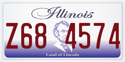 IL license plate Z684574