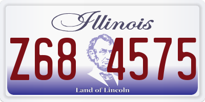 IL license plate Z684575
