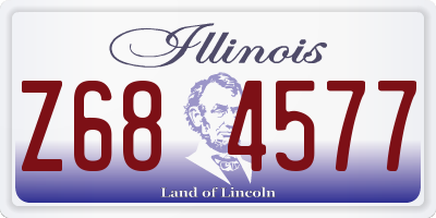 IL license plate Z684577