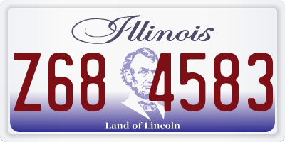 IL license plate Z684583