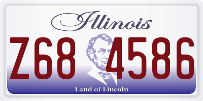 IL license plate Z684586