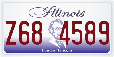 IL license plate Z684589