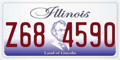 IL license plate Z684590