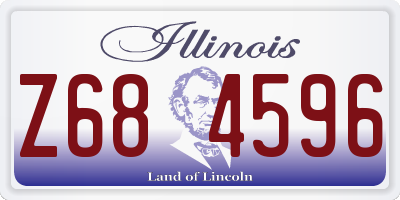 IL license plate Z684596