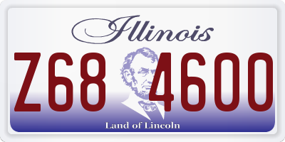 IL license plate Z684600