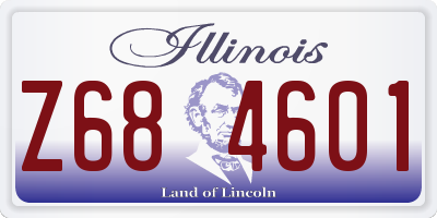 IL license plate Z684601