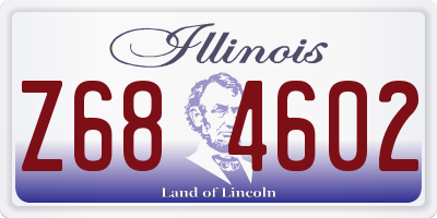 IL license plate Z684602