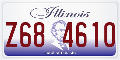 IL license plate Z684610