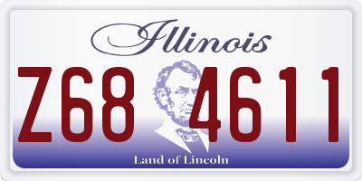 IL license plate Z684611