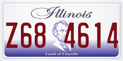 IL license plate Z684614