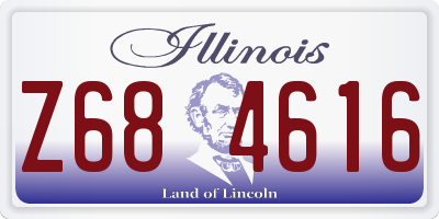 IL license plate Z684616