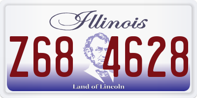 IL license plate Z684628