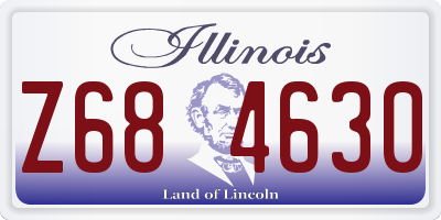 IL license plate Z684630
