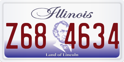 IL license plate Z684634