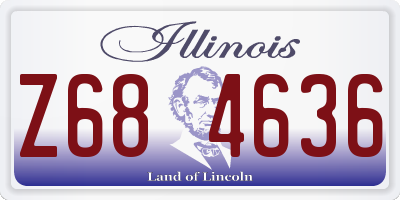 IL license plate Z684636