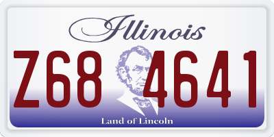 IL license plate Z684641