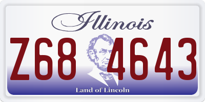 IL license plate Z684643