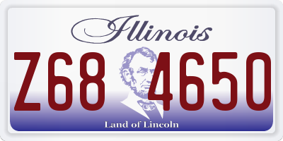 IL license plate Z684650