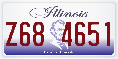 IL license plate Z684651