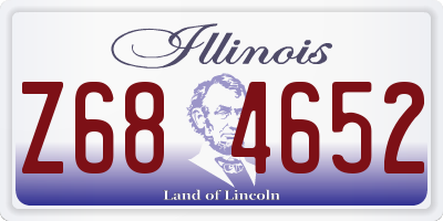 IL license plate Z684652