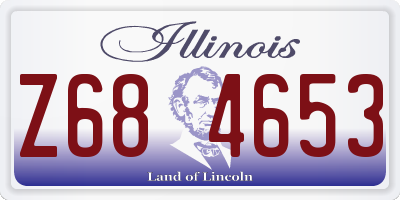 IL license plate Z684653