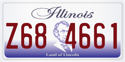 IL license plate Z684661