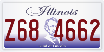 IL license plate Z684662