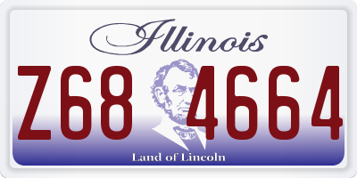 IL license plate Z684664