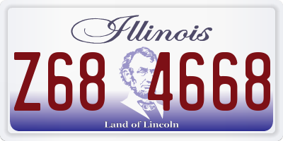 IL license plate Z684668
