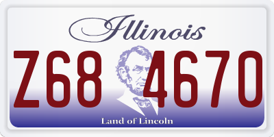 IL license plate Z684670