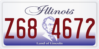 IL license plate Z684672