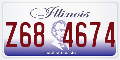 IL license plate Z684674