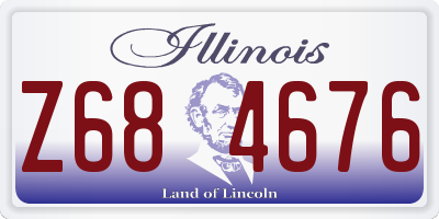 IL license plate Z684676