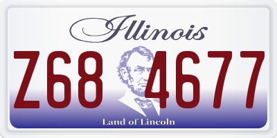 IL license plate Z684677