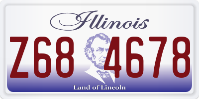 IL license plate Z684678