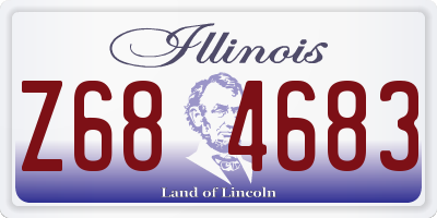 IL license plate Z684683