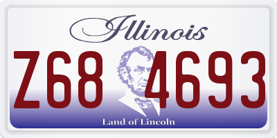 IL license plate Z684693