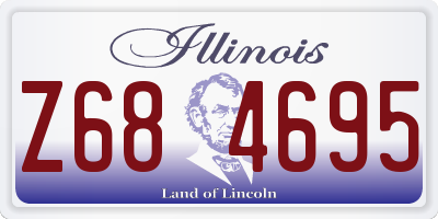 IL license plate Z684695